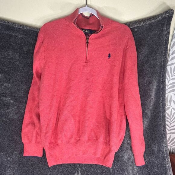 Polo Ralph Lauren Cotton Quarter-Zip Sweater size large - Picture 2 of 5